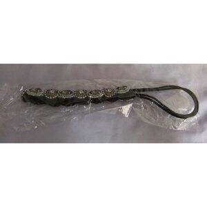 Vintage Beaded Elastic Headband With Rhinestone Crystal Accents